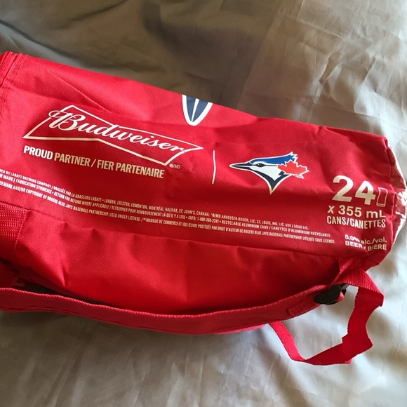 Budweiser cooler backpack Blue jays  bag - Picture 6 of 8